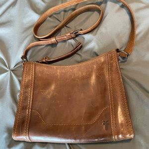 FRYE Brown Leather Crossbody Purse